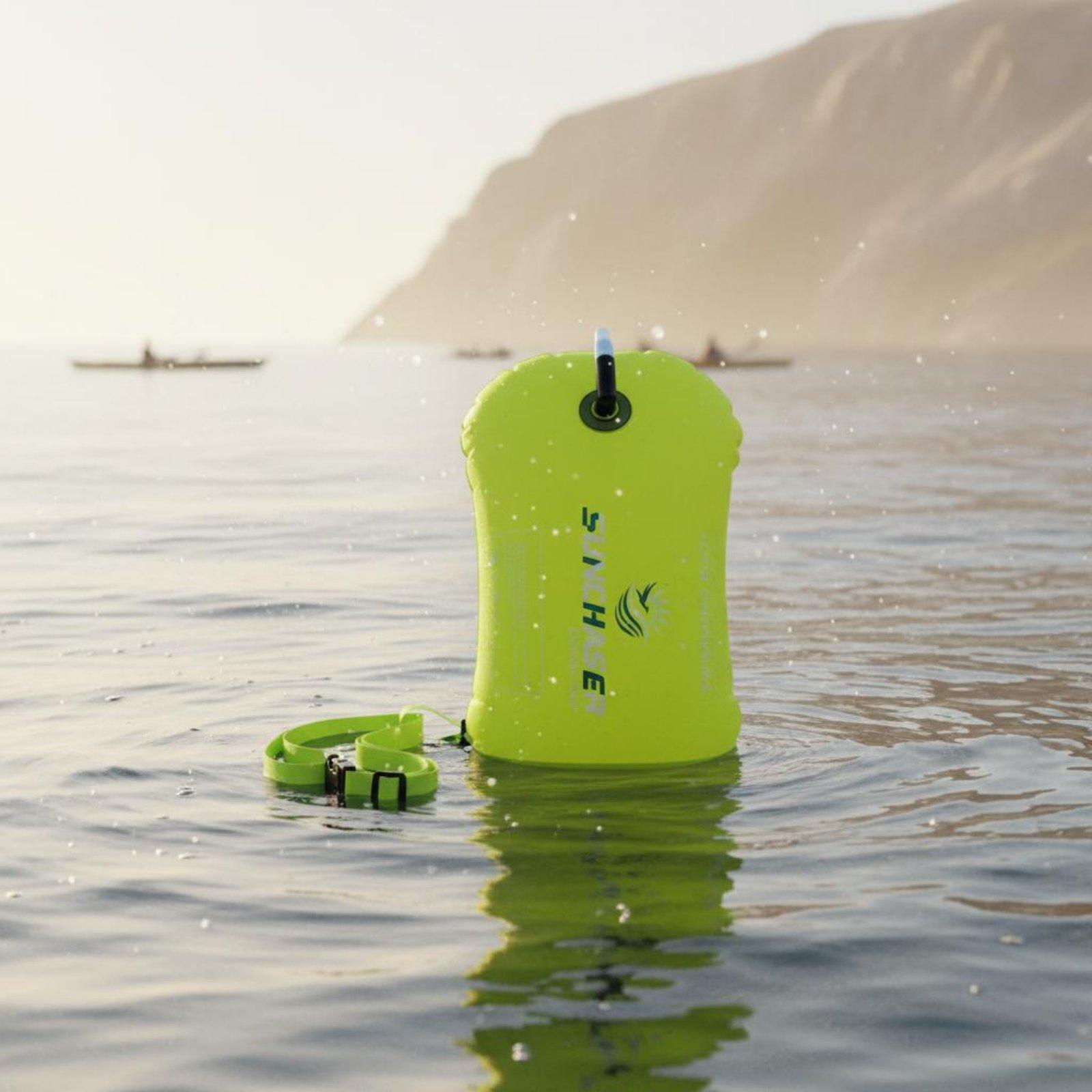 Swim Buoy Open Water - Opblaasbare zwemboei met opbergvak, zwembadaccessoire voor