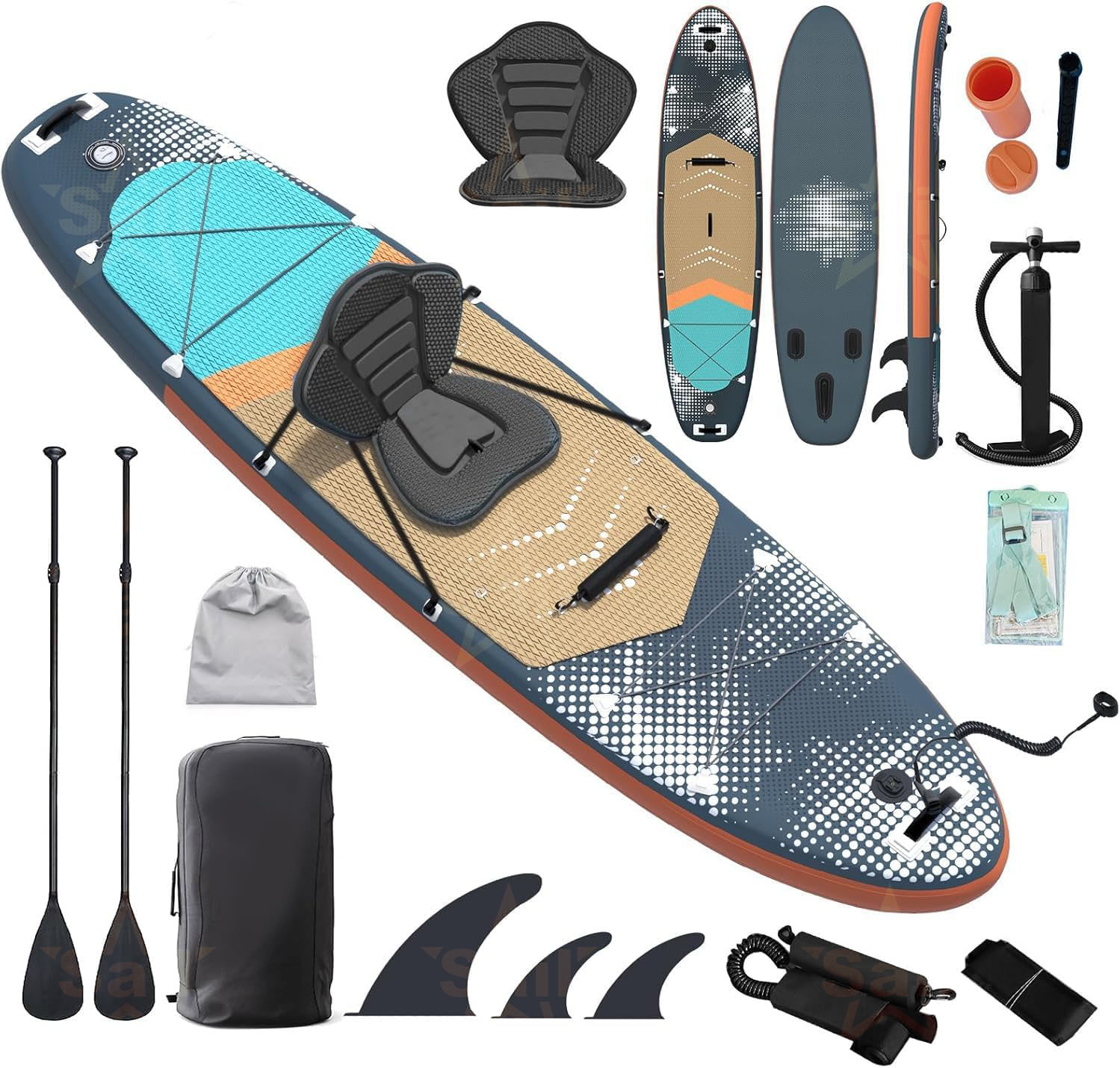 Stand Up Paddle Leash - Multifunctionele opblaasbare stand-up paddleboard SUP complete