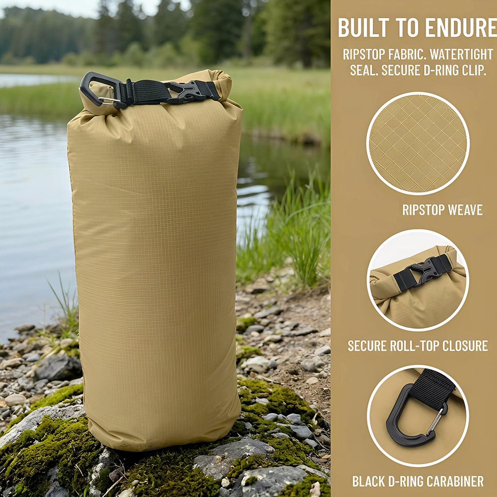 Dry Bag Roll Top - Ultralichte, waterdichte droogzak met oproldeksel, grote