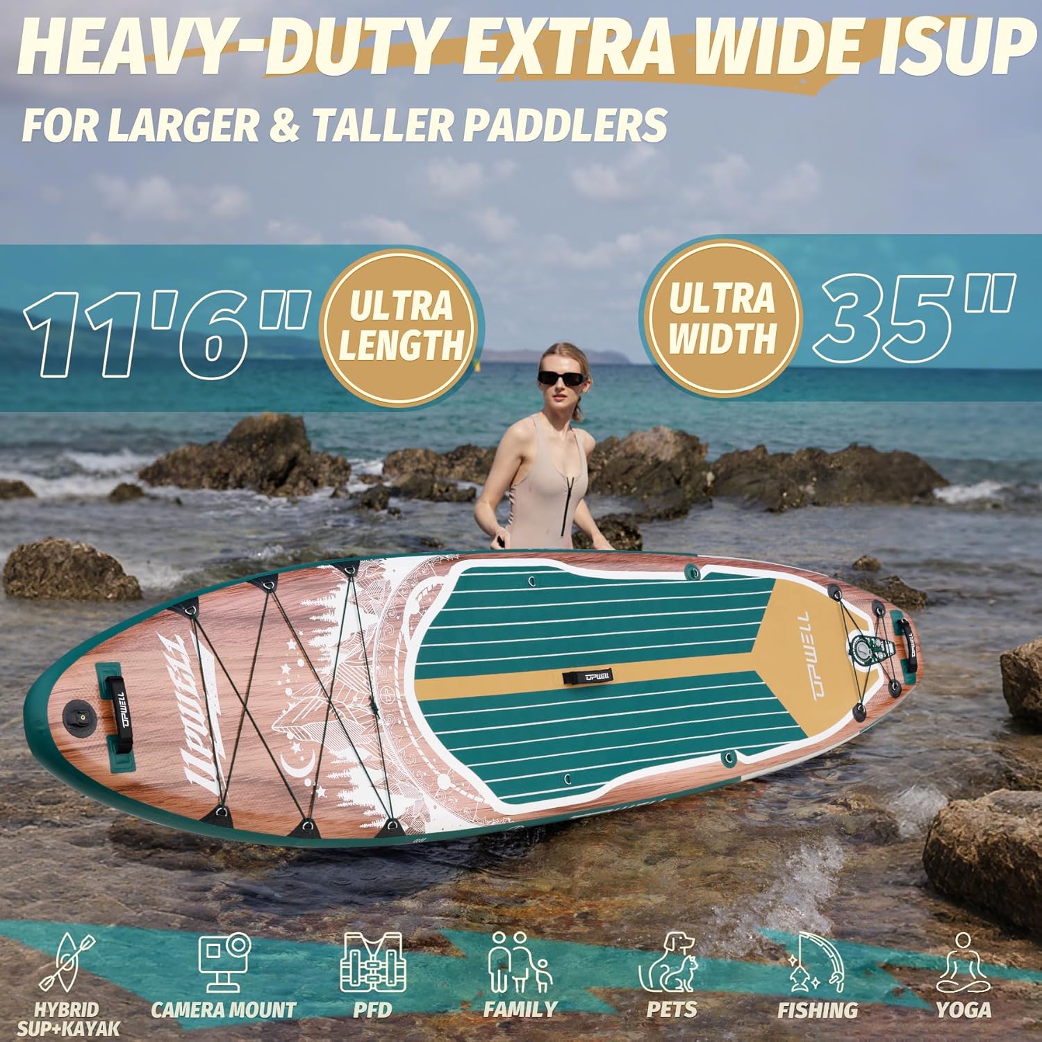 Opblaasbaar Stand Up Paddleboa - Stand Up Paddle Leash recensie en prijs